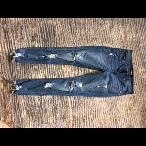 Distressed Express Skinny Jeans